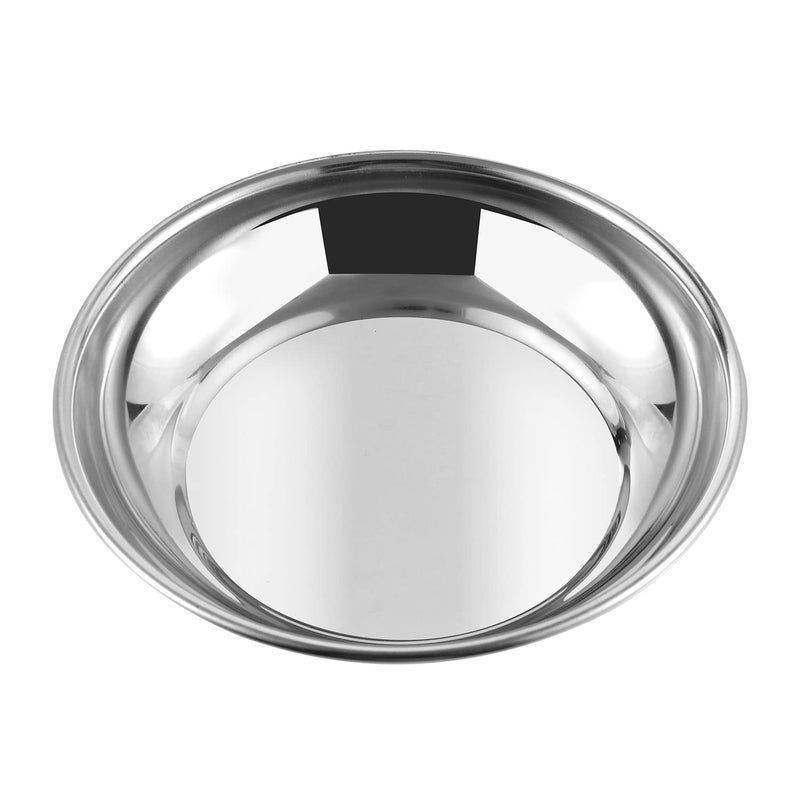 Kraft- follow your imagination Kraft Stainless Steel Halwa Plate Set of 12 (12cm) | Mirror Finish, Food-Grade & Durable | Small Round Serving Plates for Dessert, Snacks & Sweets | BPA-Free, Dishwasher Safe | 2-Year Warranty - Image 4