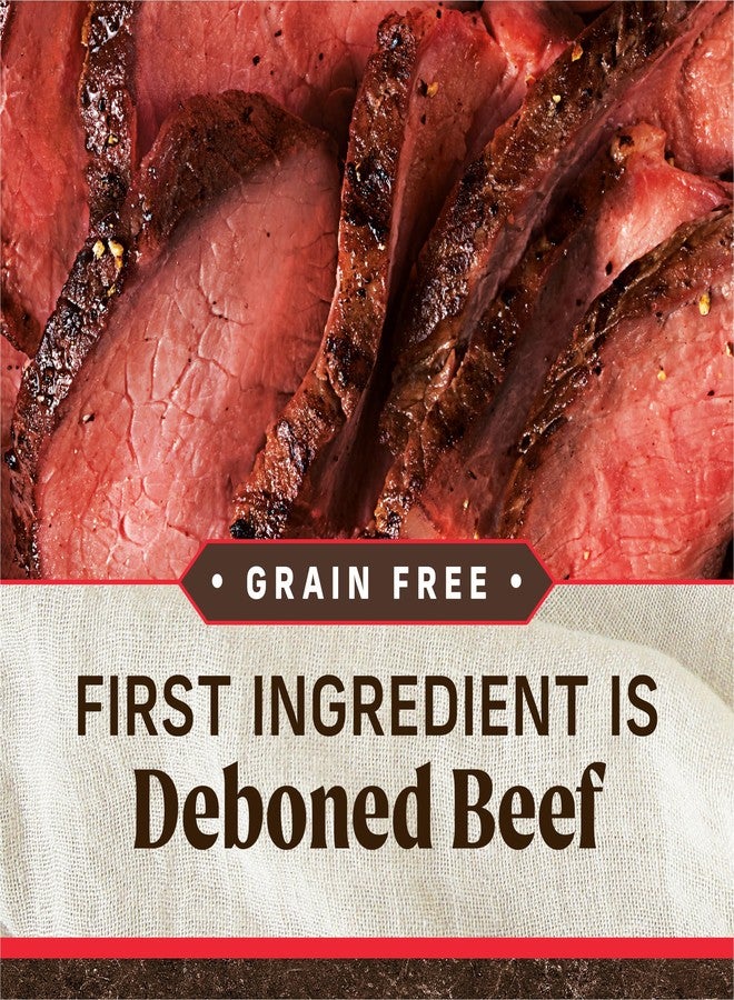 ميريك بريميوم، طعام جاف للكلاب البالغة خالٍ من الحبوب، حبيبات صحية وطبيعية مع لحم البقر والبيسون والبطاطا الحلوة - كيس 4.0 رطل. - Image 4