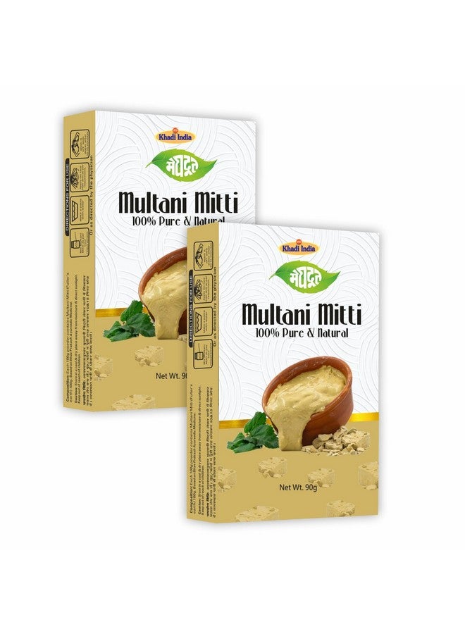 Meghdoot Natural Multani Mitti Powder for Face Pack Fuller's Earth, Bentonite Clay 90 Grams (Pack of 4) - Image 2