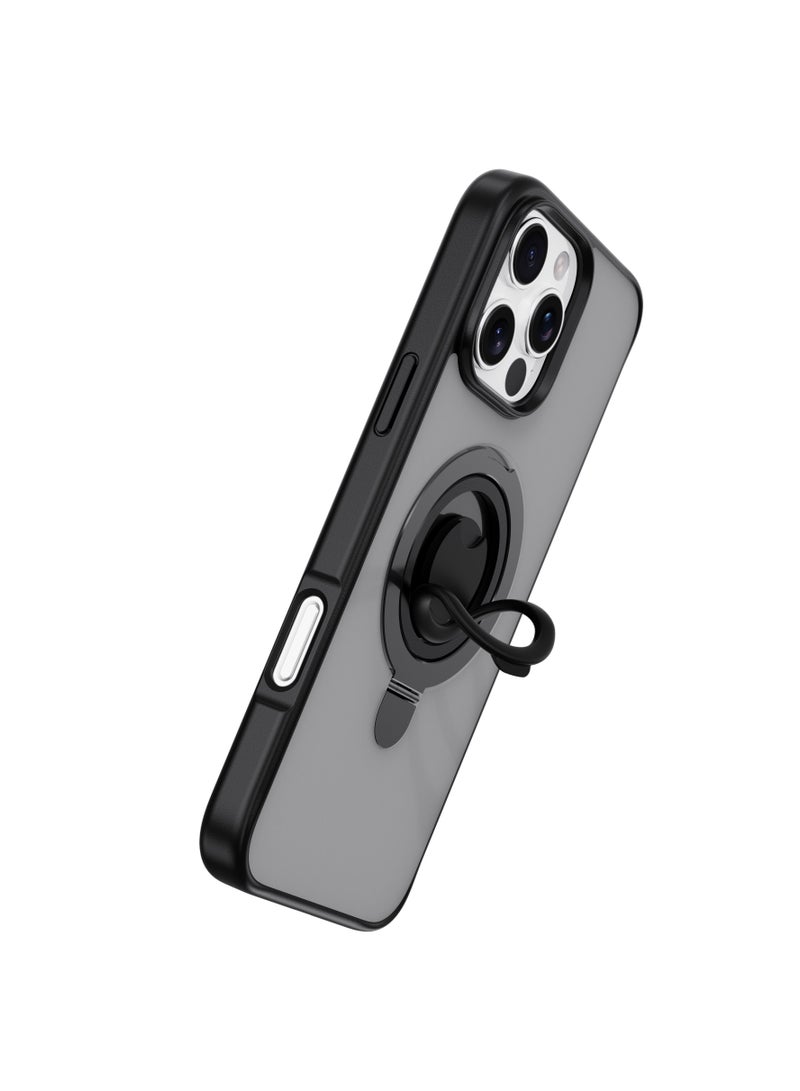 devia iPhone 16 Pro Magnet Magnetic Case with Stand 【iPhone 16 Pro Case】Features a sleek and modern design that combines style and functionality in black - Image 2
