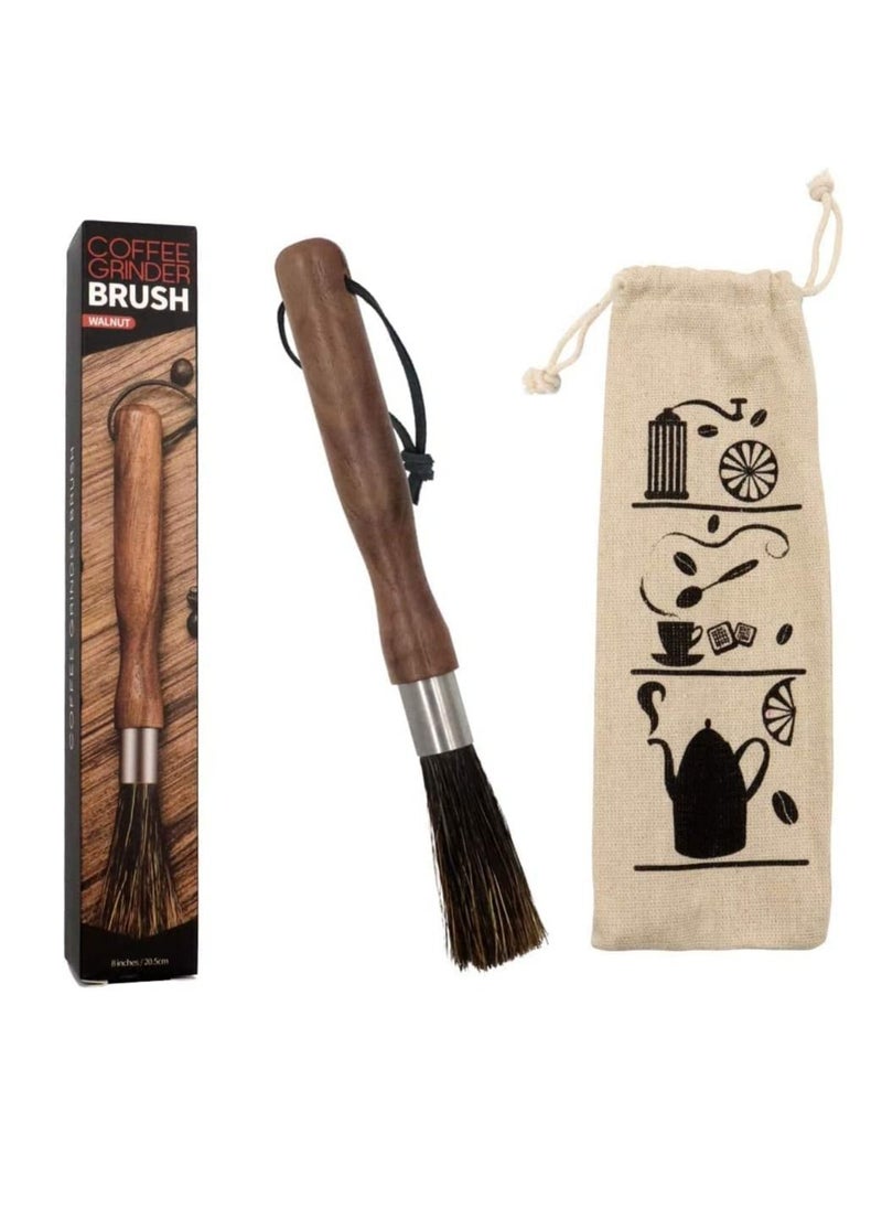 NIBEMINENT Coffee Grinder Cleaning Brush Espresso Maker Cleaner Tool with Storage Bag  - Image 1