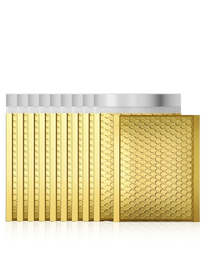 Fuxury Fuxury Gold Bubble Mailers 6x10 "50 Pack, Strong Adhesion Metallic Bubble Envelopes,Waterproof Padded Envelopes,Durable Padded Mailers，Super Cute Packing for Jewelry, Makeup Supplies，Bulk #0  - Image 1