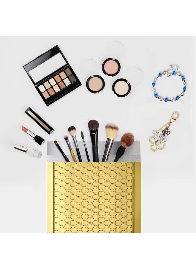 Fuxury Fuxury Gold Bubble Mailers 6x10 "50 Pack, Strong Adhesion Metallic Bubble Envelopes,Waterproof Padded Envelopes,Durable Padded Mailers，Super Cute Packing for Jewelry, Makeup Supplies，Bulk #0  - Image 3