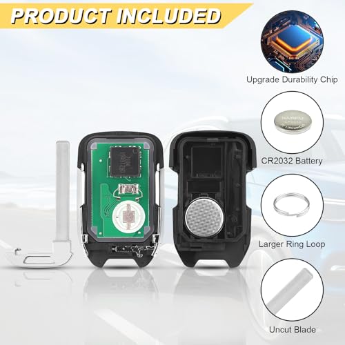 Vurkcy Key Fob Replacement for 2015-2020 Chevy Suburban Tahoe/ 15-20 GMC Yukon & Yukon XL Car Keyless Entry Remote Control,HYQ1AA,6 Buttons - Image 5