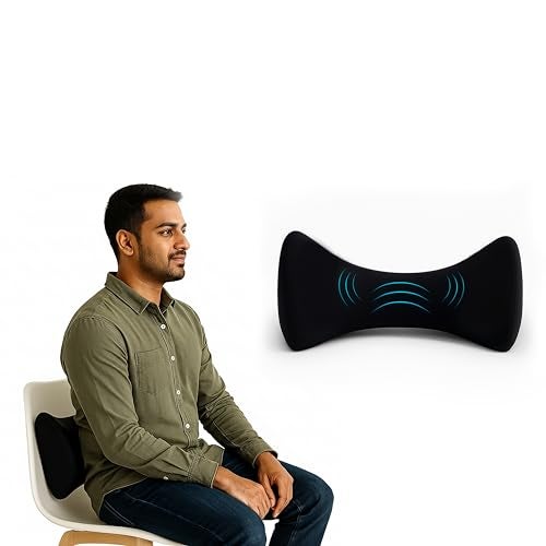MASHUR FAB Memory Foam Lumbar Support for Sleeping Waist Cushion Lumbar Pillow for Lower Back Pain Relief Ergonomic Back Support Pillow for Bed 18.5x11.4x5.5 Inch - Image 1