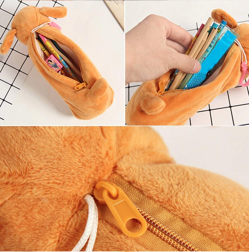 24x7 eMall Fabric Kids Favorite 3D Dog, Emoji Soft Toys Pencil Pouch Pencil Box For Children (Multicolour) - Image 4