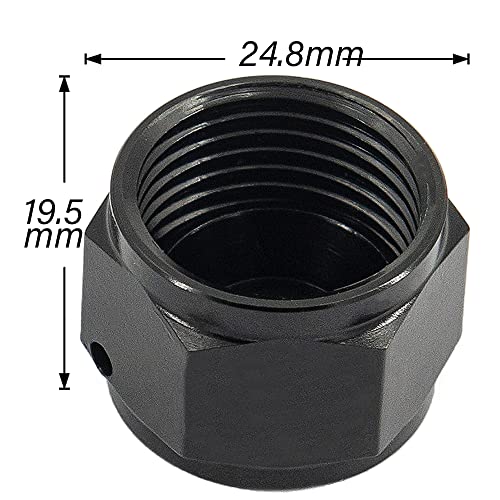 CNRAQR AN10 Flare Cap Tube Fitting Hex Head Port Fitting Adapter Aluminum 2PCS - Image 2