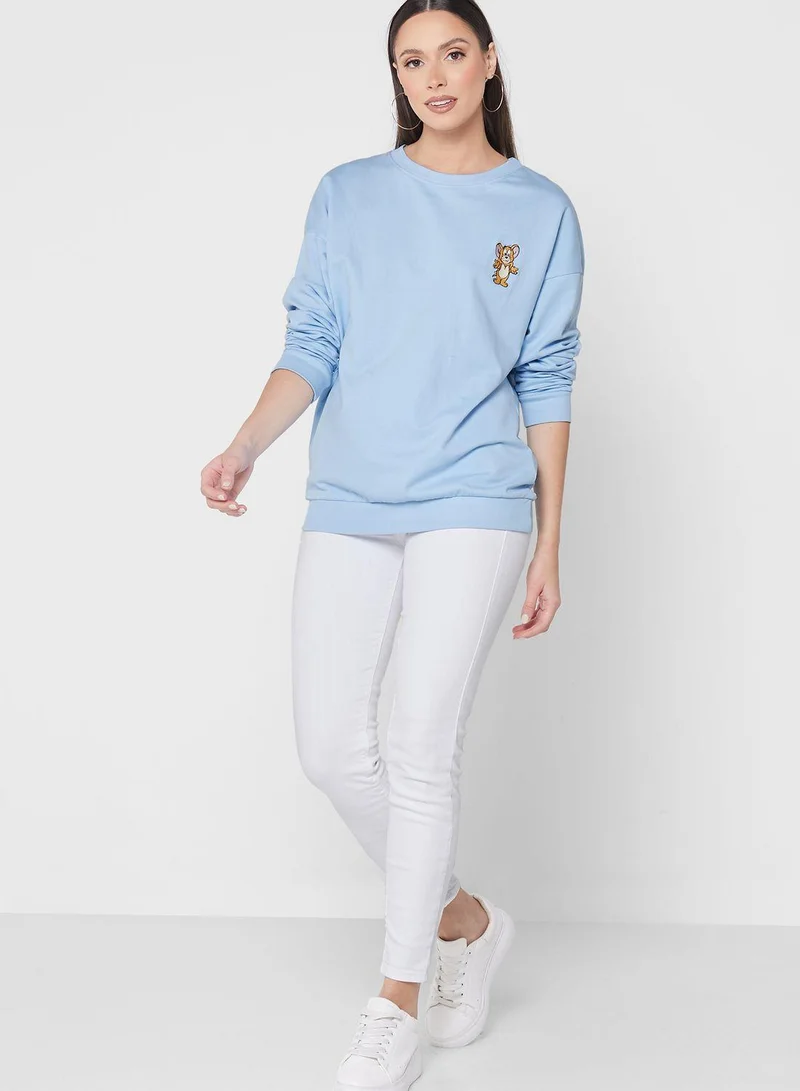 Tom & Jerry Tom & Jerry Print Knitted Sweatshirt