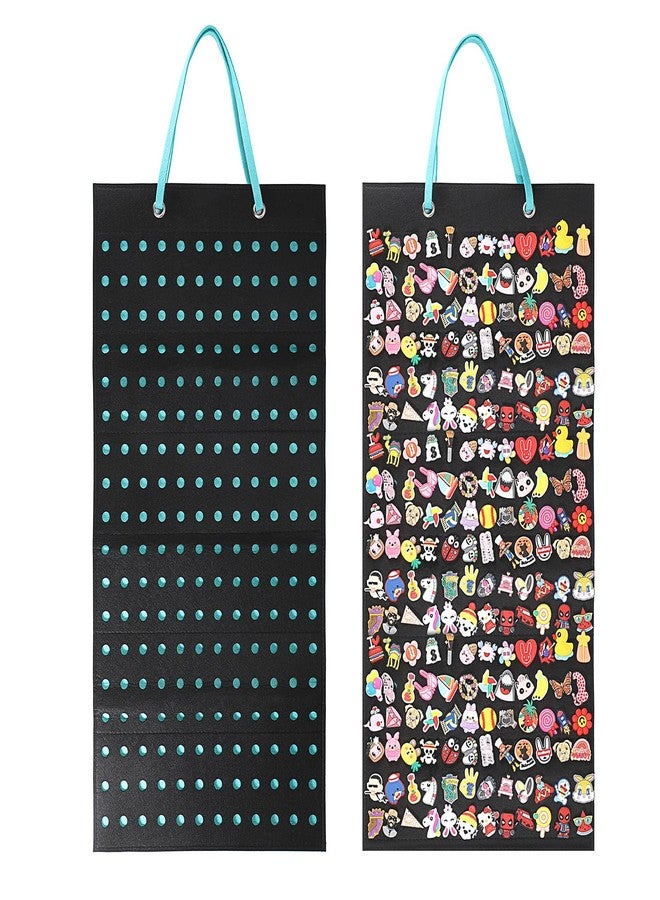 JUXYES Shoe Charms Organizer Wall Hanging Collection Holder with 216 Holes, Portable Decorative Croc Charms Display Hanging Decoration Storage Organizer - Image 1