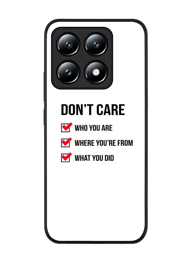 Stylizedd For Xiaomi 14T Case,Slim fit Camera Protection, Shockproof Thin Phone cover - Don't Care - Image 1