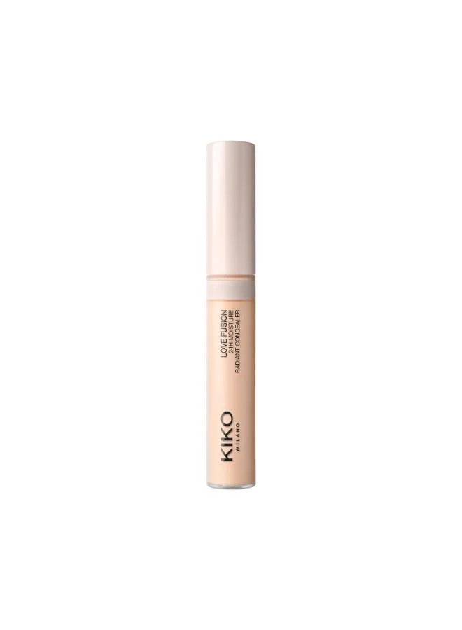 Kiko Milano LIGHT BEIGE LOVE FUSION 24H MOISTURE RADIANT CONCEALER for Women | Best Price UAE