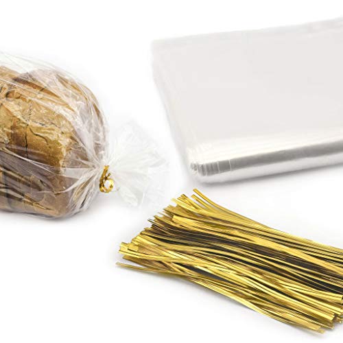 Mantah Reusable Bread Bags with Ties - 50 Clear Bags and 50 Ties, Adjustable for Homemade Bread and Bakery Loaf - Image 5