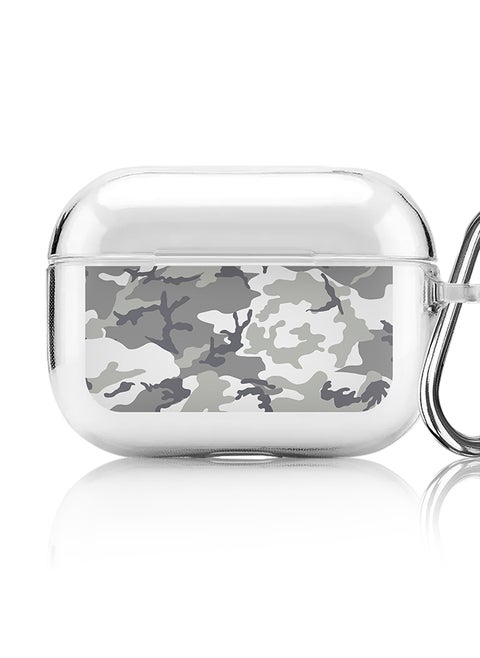 Classic Clear printed Case for Apple AirPods Pro 2nd Generation Thin Transparent Cover [Designed for Apple AirPods Pro 2nd Generation] - Artic Camo