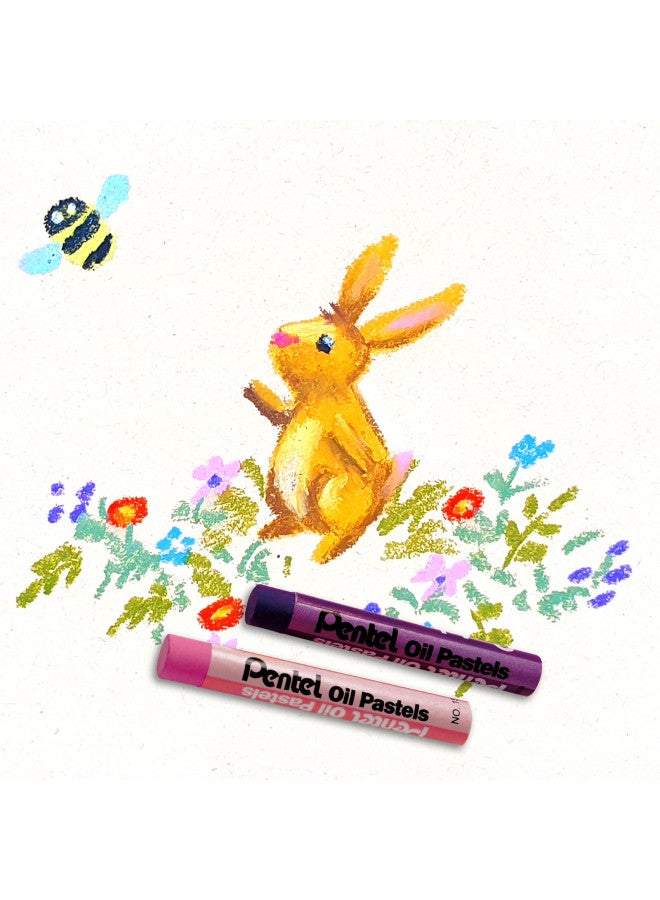 Pentel PENPHN36 - Oil Pastel Set with Carrying Case - Image 3