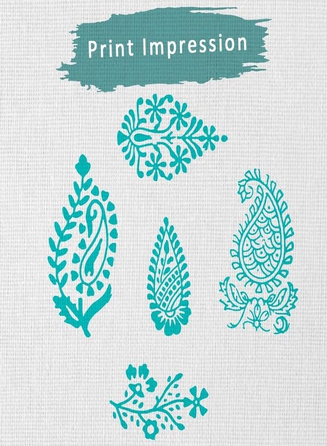 TwoGrams | Set of 5 | Wooden Indian Traditional Design Printing Stamps/Blocks for Printing Saree Border/Dresses/Craft Card Making/Scrapbook/Clay Pottery - Image 3