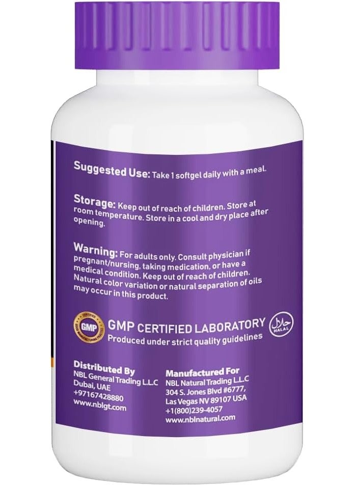 Nbl Natural -Saw Palmetto Extract 320Mg With Pumpkin Seed Oil Softgels 90'S