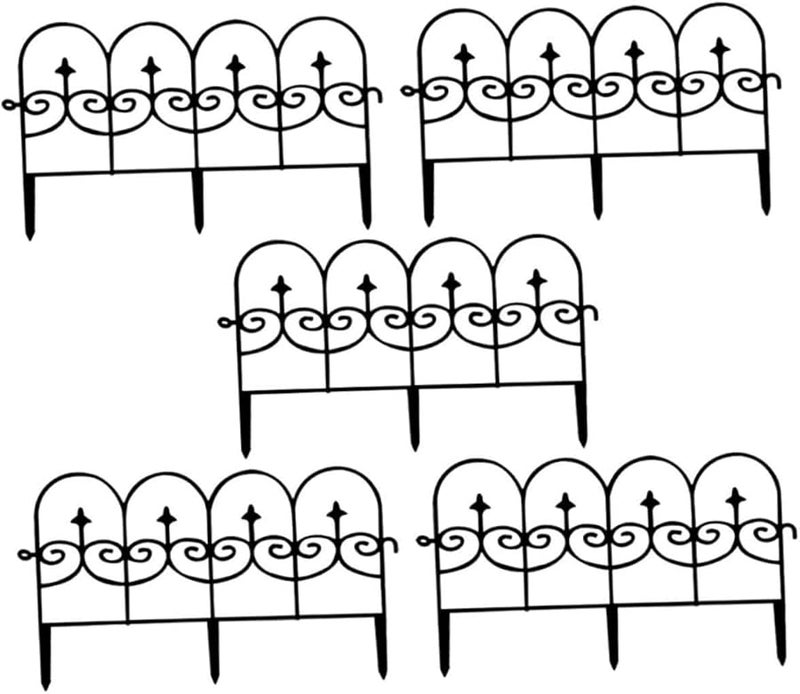 Detachable Plastic Garden Fence Panels Lightweight Portable for Pet Barrier and Grave Border - Image 1