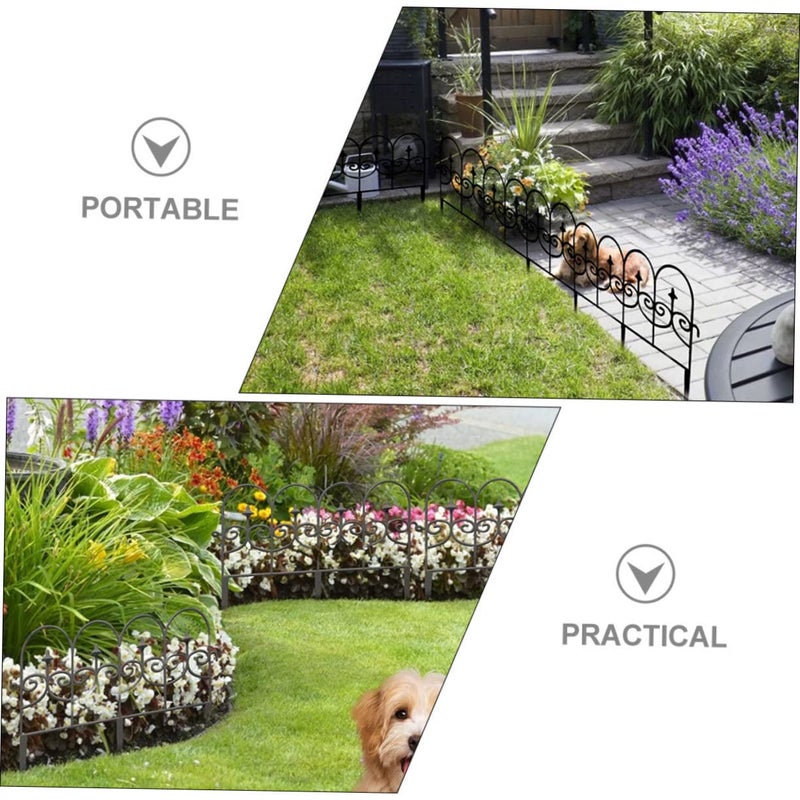 Detachable Plastic Garden Fence Panels Lightweight Portable for Pet Barrier and Grave Border - Image 4
