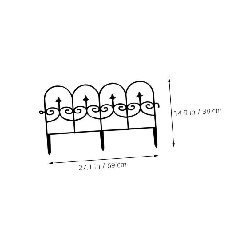 Detachable Plastic Garden Fence Panels Lightweight Portable for Pet Barrier and Grave Border - Image 3