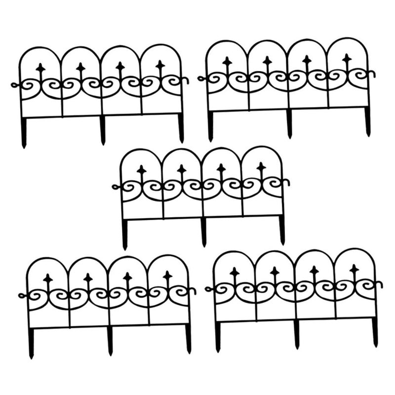 Detachable Plastic Garden Fence Panels Lightweight Portable for Pet Barrier and Grave Border - Image 2