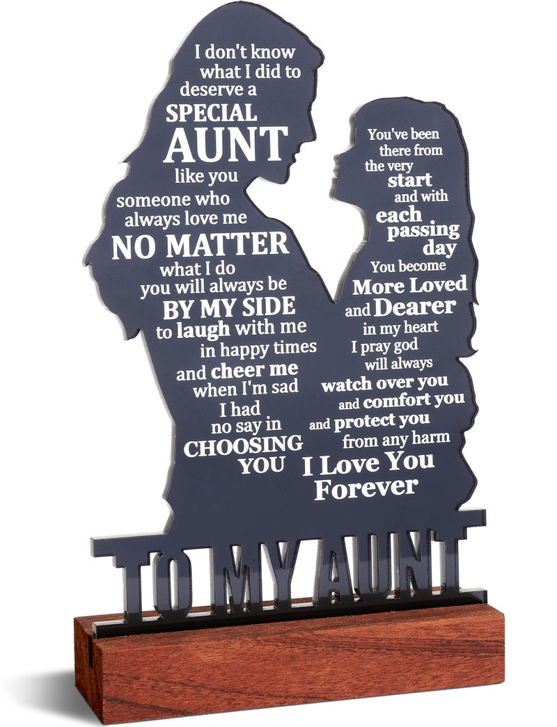 Heartfelt Gifting هدايا من ابنة الأخت إلى العمة - هدايا عيد ميلاد العمة - أفضل هدايا للعمة على الإطلاق - أفكار هدايا للعمة - هدايا عيد الأم للعمة - هدايا عيد الميلاد للعمة - Image 1