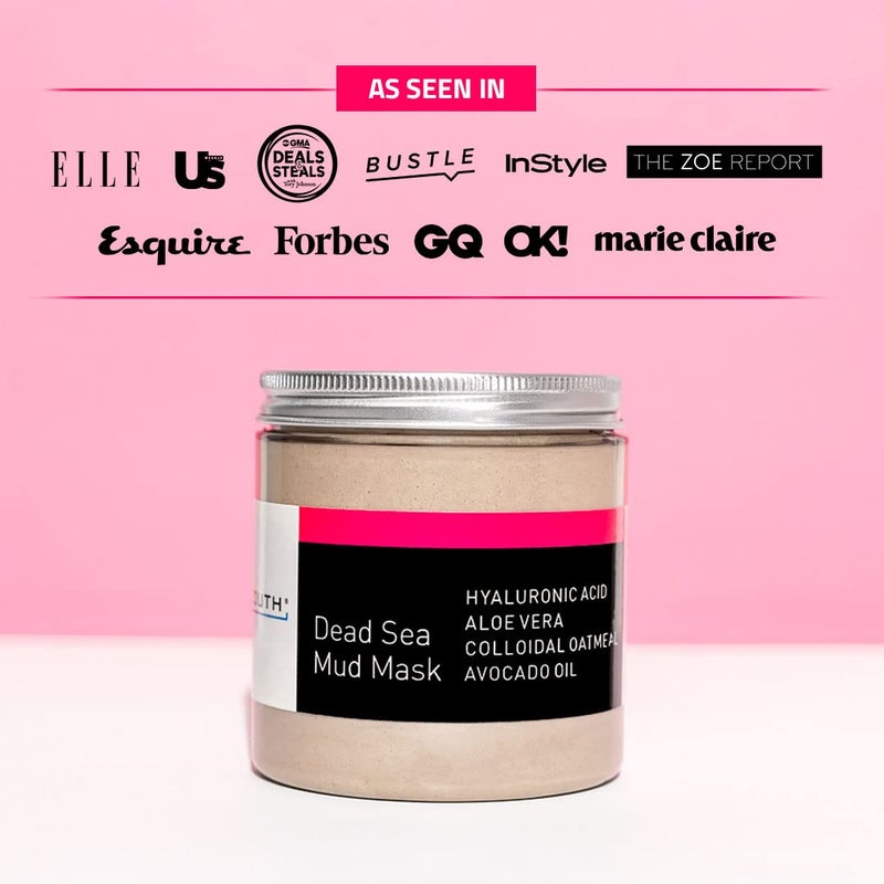 YEOUTH Dead Sea Mud Mask for Face with Hyaluronic Acid and Avocado Oil, Revitalizing Face Masks for Smoother Looking Skin 8oz - Image 2