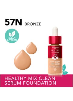 BOURJOIS PARIS Healthy Mix Serum Foundation - 57N - Bronze  - Image 2