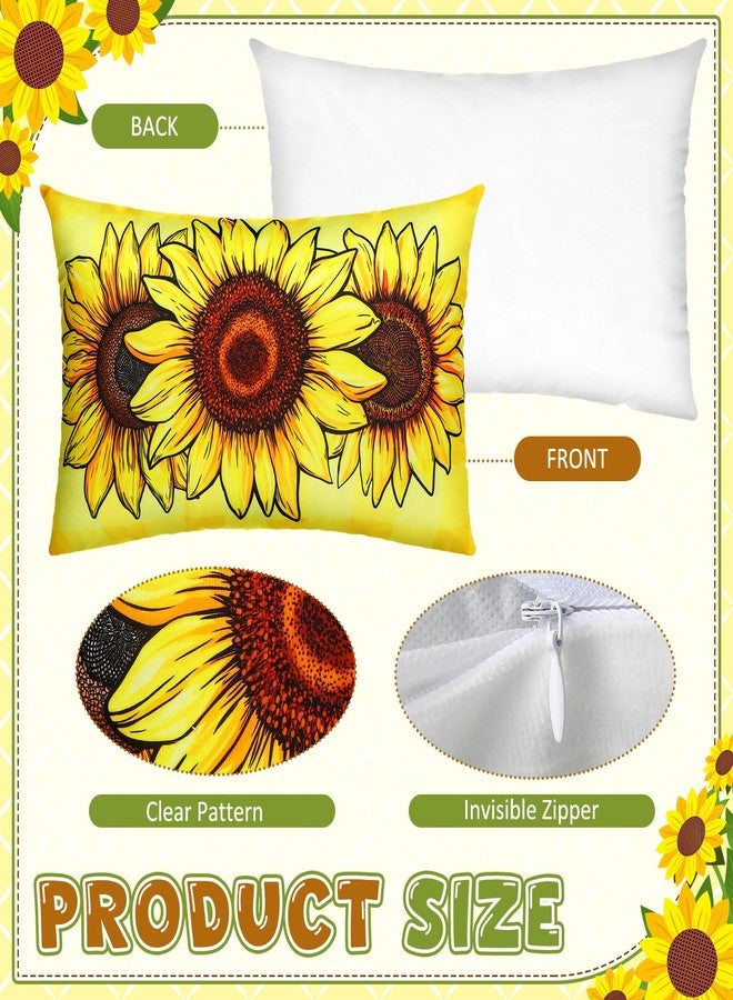 Mindsoft 14 Pcs Seasonal Holiday Pillow Cover 12 x 20 Inch Rectangle Throw Pillow Covers Ocean Sunflower Farmhouse Independence Day Decorative Lumbar Pillowcase for Home Office Sofa Decoration - Image 3