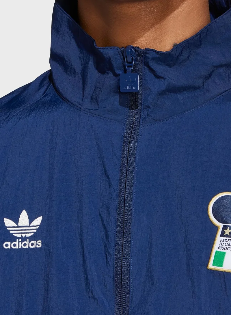 adidas سويت شيرت رياضي بتصميم علم إيطاليا