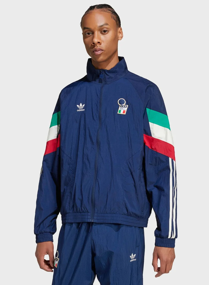 adidas سويت شيرت رياضي بتصميم علم إيطاليا