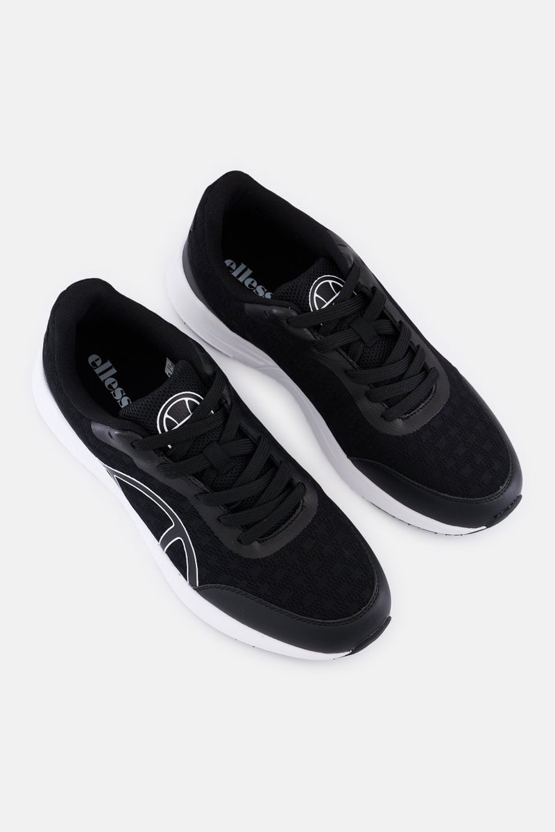 Ellesse أحذية جري رجالية مزودة بأربطة، سوداء - Image 4