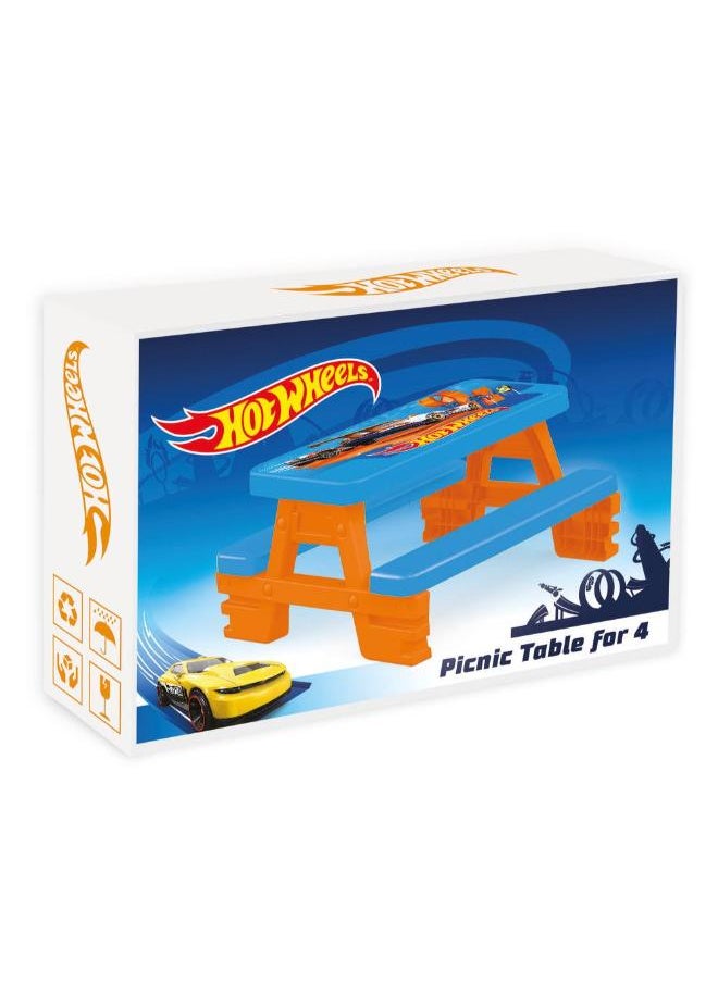 Dolu Hot Wheels Picnic Table For 4 