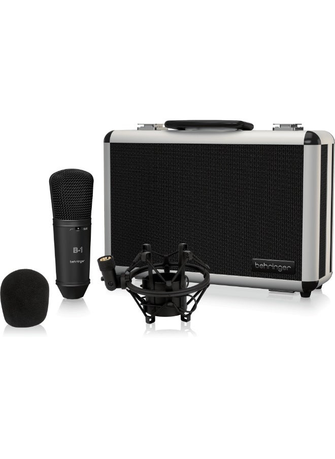 behringer B-1 DARK EDITION Gold-Sputtered Large-Diaphragm Studio Condenser Microphone  - Image 2