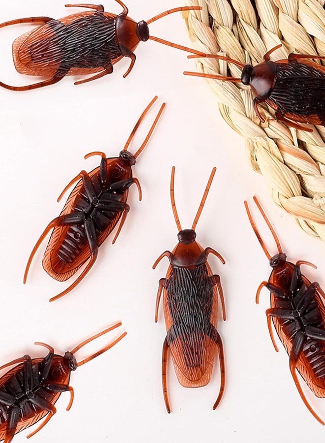 Rock World Cockroaches Prank Life Like April Fool Toy Fake Cockroach Prank Trick Toys Looks Real (Brown) for Kids Cockroach Prank Toy Suitable for Kids to Play and Give as Gifts (Pack of 1) - Image 4