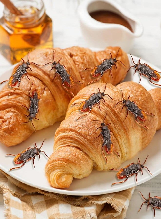 Rock World Cockroaches Prank Life Like April Fool Toy Fake Cockroach Prank Trick Toys Looks Real (Brown) for Kids Cockroach Prank Toy Suitable for Kids to Play and Give as Gifts (Pack of 1) - Image 2