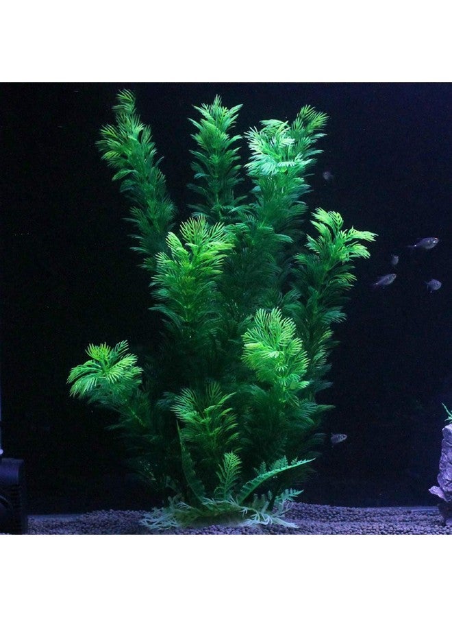 Hamiledyi Aquarium Plants Plastic Decor Fish Tank Green Decorations Plants Ornament Safe for All Fish,Extra Large 23-inch Tall, 2 Pack - Image 5