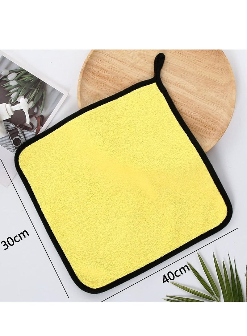 6 PCS Car Cleaning Cloths 30x40 CM Cars Drying Towel with Hook Strong Water Absorption Polishing Washing Tool for Cars, Boats and Home - Image 5