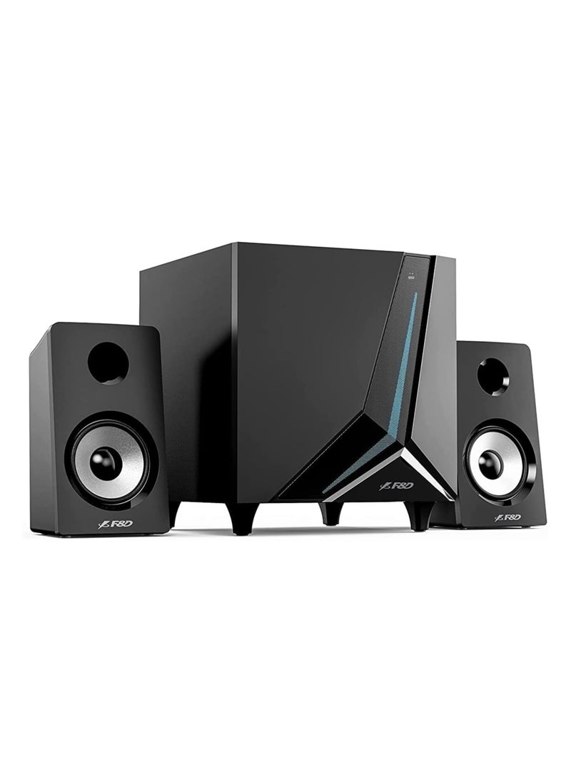 F&D - F&D F670X 60W 2.1 Computer Multimedia Speaker with Subwoofer , Supporting BT/AUX/USB/FM/Coaxial/NFC , Gaming sound effects. RGB Multi-Color Lighting Mode - Image 1