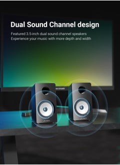F&D F&D F670X 60W 2.1 Computer Multimedia Speaker with Subwoofer , Supporting BT/AUX/USB/FM/Coaxial/NFC , Gaming sound effects. RGB Multi-Color Lighting Mode  - Image 3