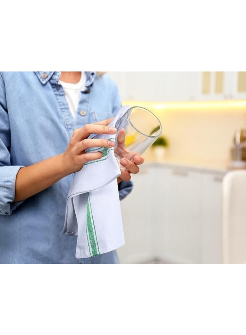 Luxury kitchen Towels (12 Pack) Dish Towels White Kitchen Towels, bar Towels and Tea Towels - Image 5