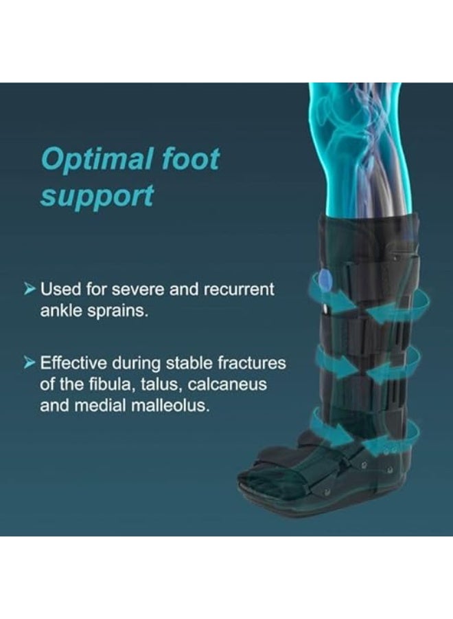 Air Walker Boot with Integrated Pump - Advanced Stabilization & Customized Compression - Medical Grade Support for Foot & Ankle Recovery - Image 2