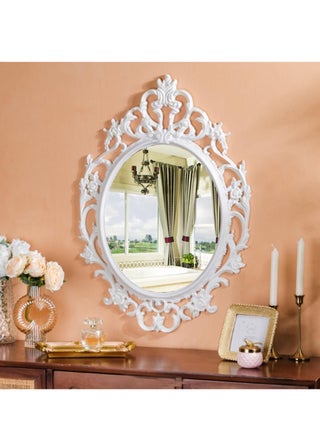 FFD Oval Vintage Wall Mirror - French Country Charm for Living Room, Kitchen, Bedroom, or Hallway - Timeless Beauty for Wall or Table Display - pzsku/Z068F68245D9007758331Z/45/1746354635/b30cb2c8-c989-41eb-9322-b02208078f48