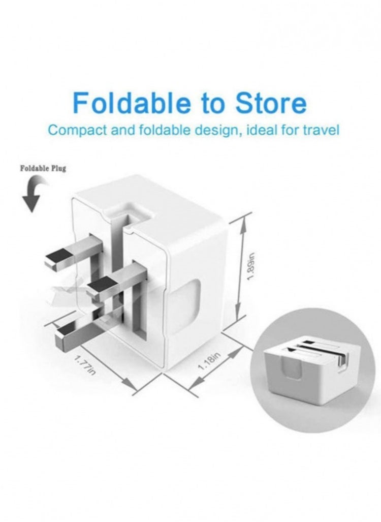 Generic - Type C Fast Charger PD 20W Power Adapter for phones Plug PD Power Adapter Wall Plug Compatible with iPhone 14 13, 13pro 12 Pro Max/12 Mini/SE (White) - Image 1