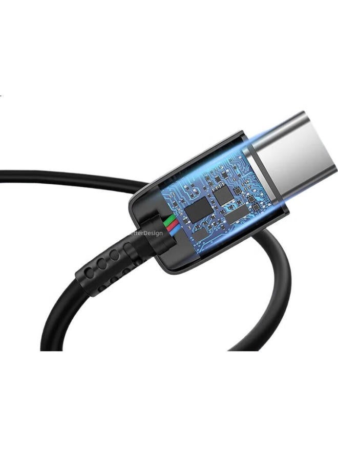 Trendsetter Compatible With Samsung Data Cable, Dual Type-C Charging Cable, Fast Charging Short Cable, 45W Power Bank Cable, S24/S23/S22/S21/20/Note20/Ultra/A54/Zflip - Image 3