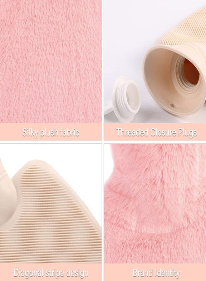 Evona Cute Hand Warmer Hot Water Bottle With Cover, Hot Water Bag for Body Pain Relief, Bed Warm Hot Water Bag Water Warmer for Back, Neck & Joint Pain, Sport Injuries & Menstrual Cramps - Image 2