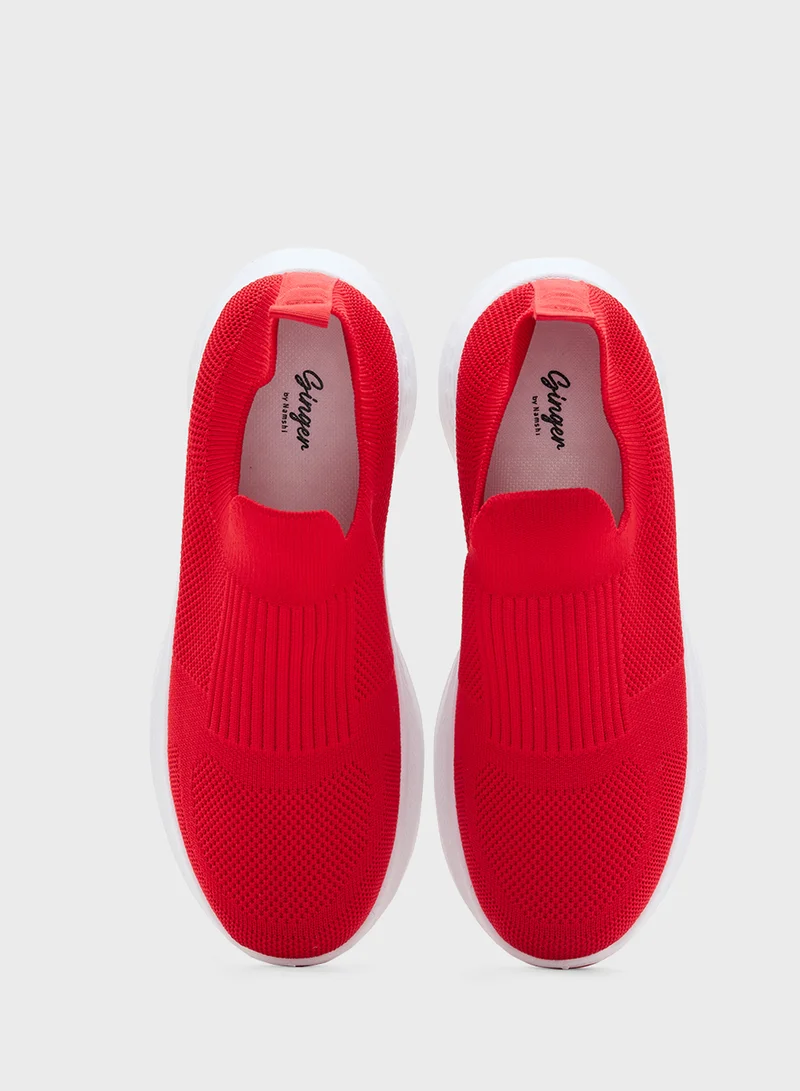 Ginger Fly Knit Comfort Slip On Shoe
