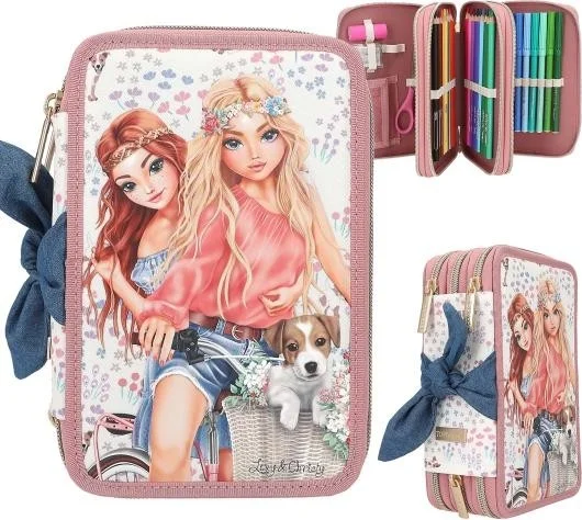 Top Model 3 Layer Full Pencil Case Velo Fleur