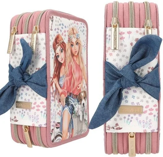 Top Model 3 Layer Full Pencil Case Velo Fleur