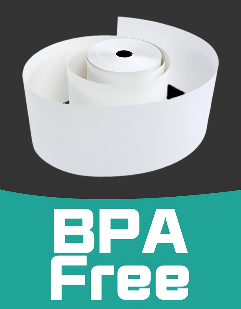 Pokanic 3"" X 150' 1 Ply Bond 10 Rolls White Paper Kitchen Receipt Pos System Cash Register Compatible With Clover Epson Snbc Star Sam4S Ellix Bixolon Impact Printers Sp700 Erc30 34 38 (10 Rolls) - Image 4