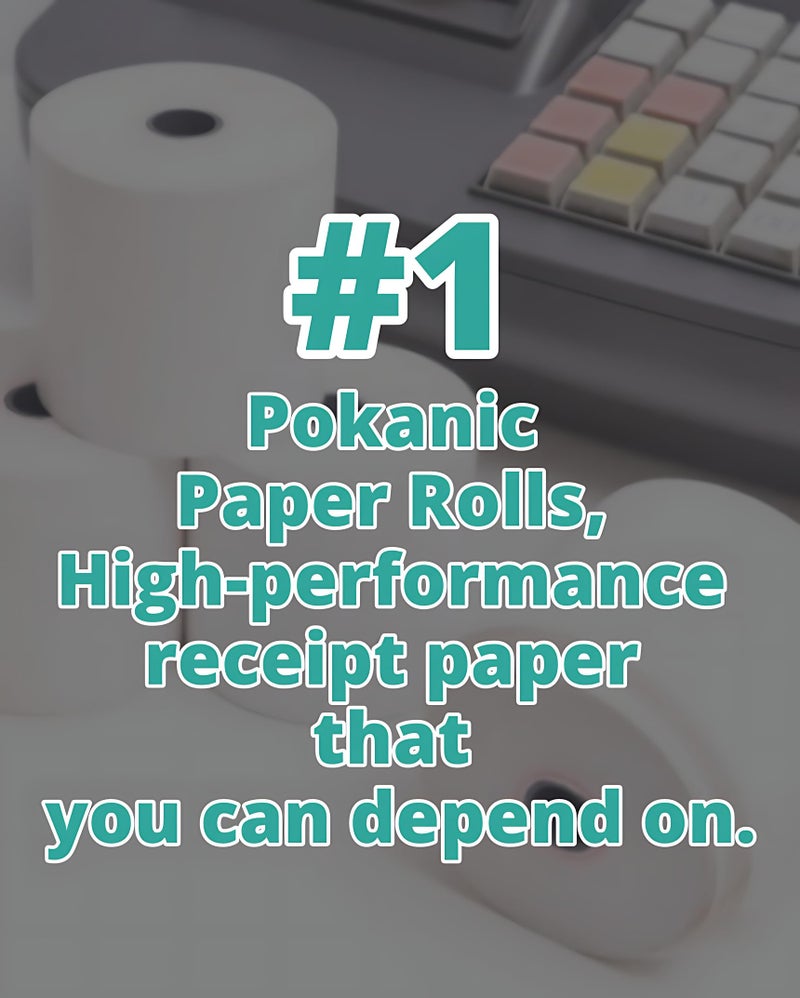 Pokanic 3"" X 150' 1 Ply Bond 10 Rolls White Paper Kitchen Receipt Pos System Cash Register Compatible With Clover Epson Snbc Star Sam4S Ellix Bixolon Impact Printers Sp700 Erc30 34 38 (10 Rolls) - Image 3